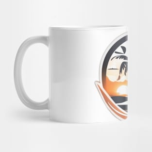 Tropical Sunset Paradise Circle Design No. 780 Mug